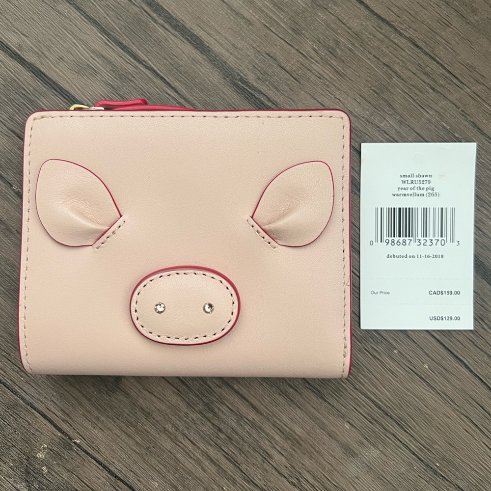 Brand new kate spade pig wallet